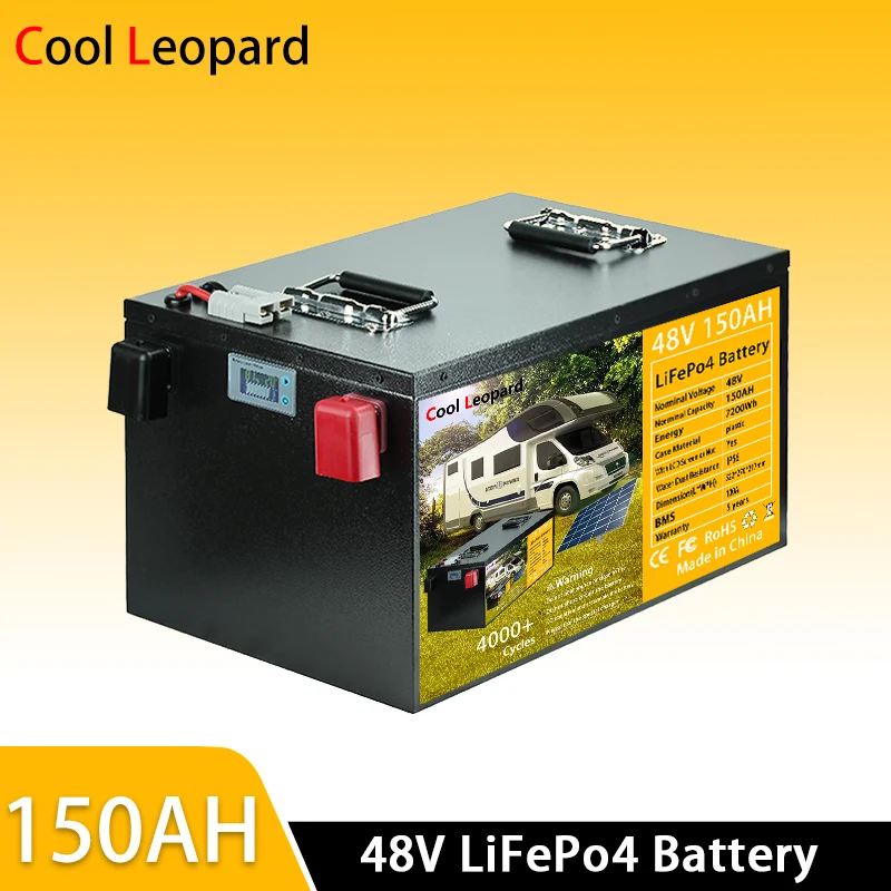 

Lithium Iron Phosphate Solar Battery 48V 150Ah for Outdoor RV, Truck, Sightseeing Vehicle, Boat, Off Grid Solar Panel