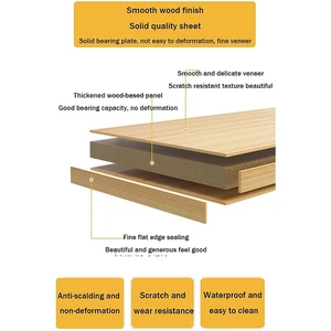 Simple bedroom table for living room, solid wood nightstands, double layer night table, modern furniture of the house room 6 Main Sales Created Mute - №2