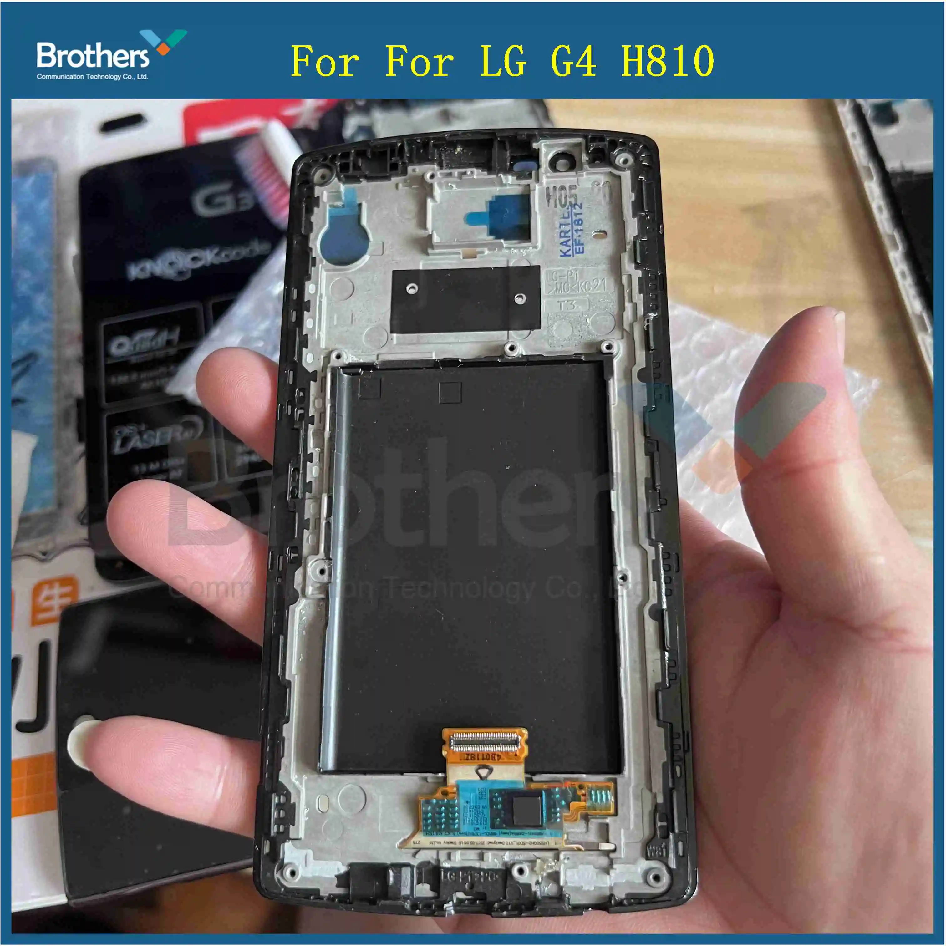 100% Test Well For LG G4 H810 H811 H815 VS986 LCD Display Touch Screen Digitizer Glass Assembly With Frame