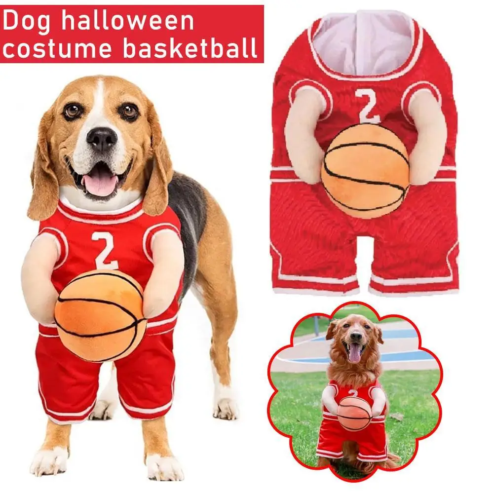 

Funny Basketball Master Dog Costume, Dog One-piece Party Costume Suitable For Small And Medium-sized Pet Costumes J2R5