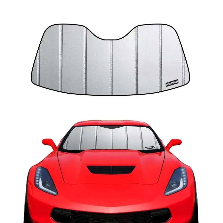 

Солнцезащитный козырек для Chevy Corvette C7 20142019, солнцезащитный козырек на переднее окно, 6-слойный солнцезащитный козырек, блокировочный УФ-лучевой щиток для приборной панели, изоляционный солнцезащитный козырек