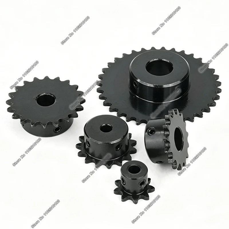 1Pc 04C Chain Drive Sprockets 20-40 Teeth 45# Steel Chain Gear Industrial Sprocket Wheel for Motor Conveyor Power Transmission