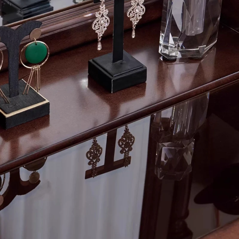 Luxury aesthetic Vanity Table Living Room Modern Corner Wood Dressing Table Shelf Garden Mesa De Maquillaje Chinese Furniture