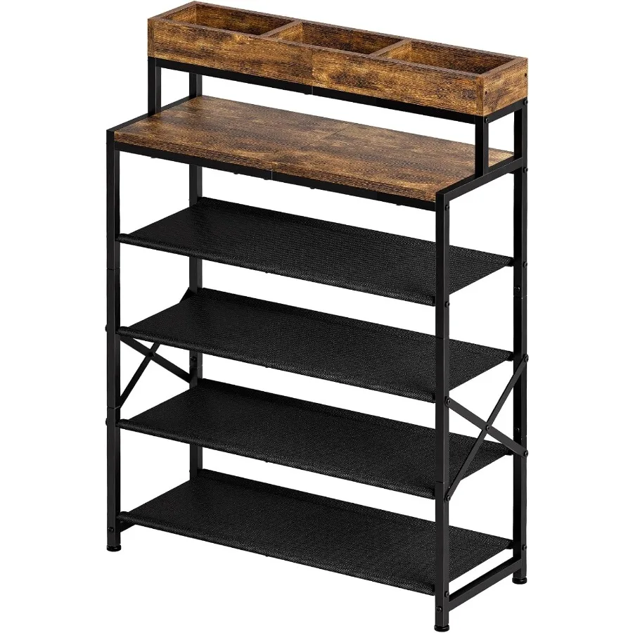 6 Tier Shoe Rack Wi… - image