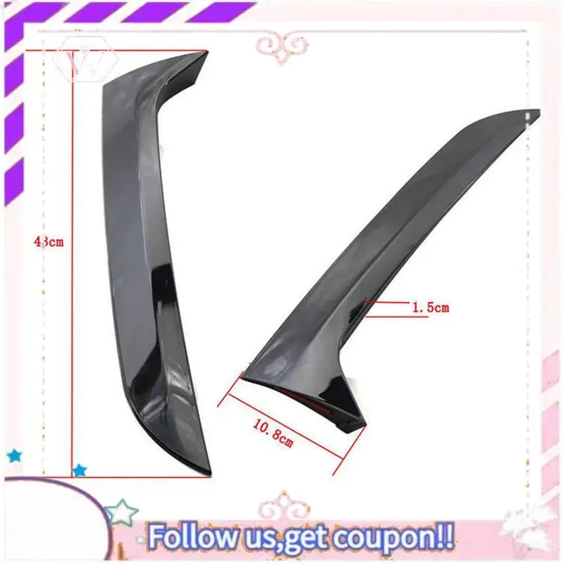 سهلة الاستخدام للنافذة الخلفية الجانبية سبويلر الجانب الجناح ملصق غطاء لشركة فولكس فاجن تيجوان MK1 07-16 الذيل الدوار منحرف