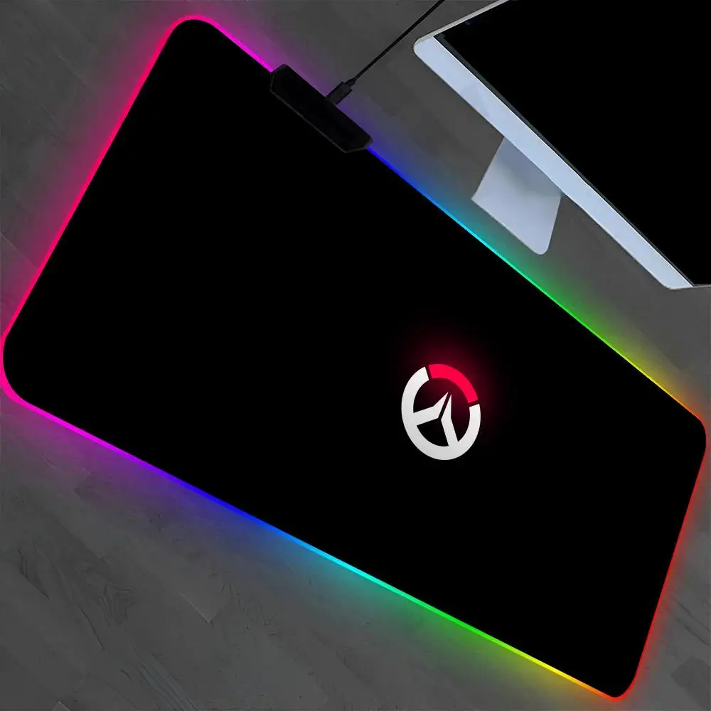 

Коврик для мыши Game-Overwatch-2, коврик для ноутбука, игровой коврик для мыши RGB в стиле аниме с подсветкой, геймерская девушка, настольные коврики с героями мультфильмов, настольный коврик