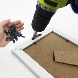 25pcs Serrated Invisible Picture Frame Hooks With Screws Picture Frame Hangers Hanging Photo Oil Painting Mirror Gold Silver