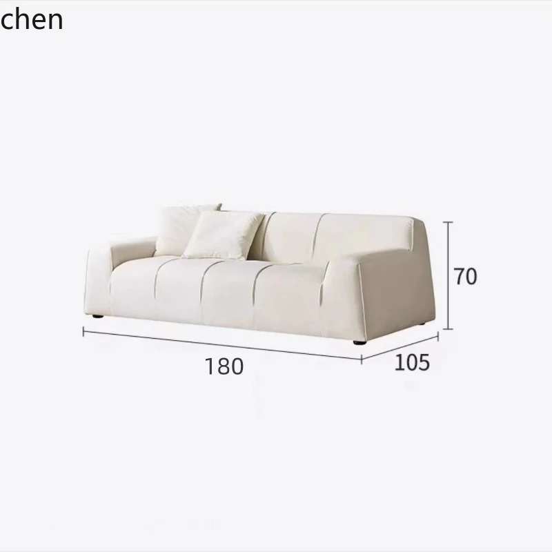 HT fabric sofa matte cloth small apartment living room straight row module modern simple combination new model