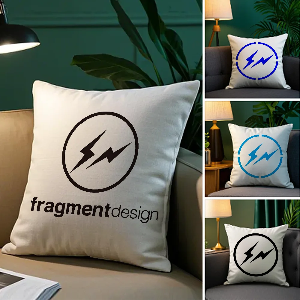 Lightning F-Fragment D-Design Pillow Case Plush Fabric Soft Double Sided Print Sofa Cushion Cover Throw Pillow Covers