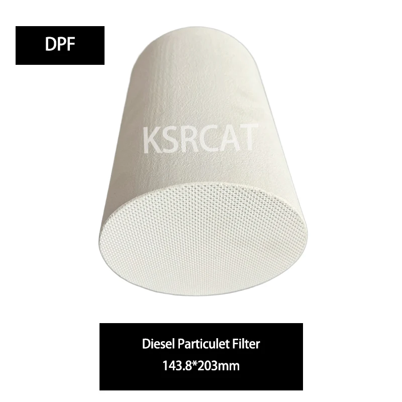 กรองอนุภาคดีเซล 143.8*203 มม.เซรามิค universal DPF ตัวกรองแก้ปัญหาเครื่องยนต์ไอเสียแก๊สวัสดุกรองอนุภาค