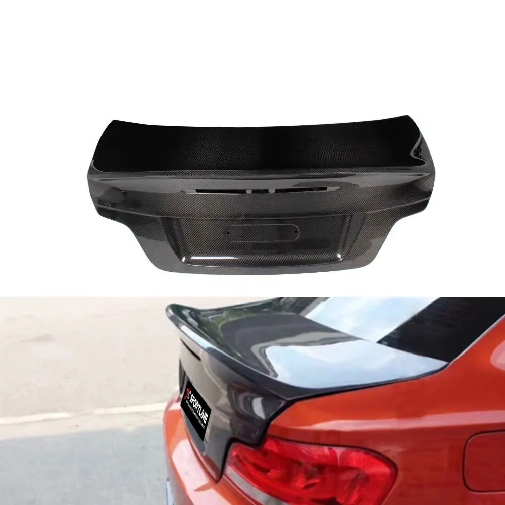 E82 CSL Carbon Fiber Rear Trunk Lid Cover For BMW 1 Series E82