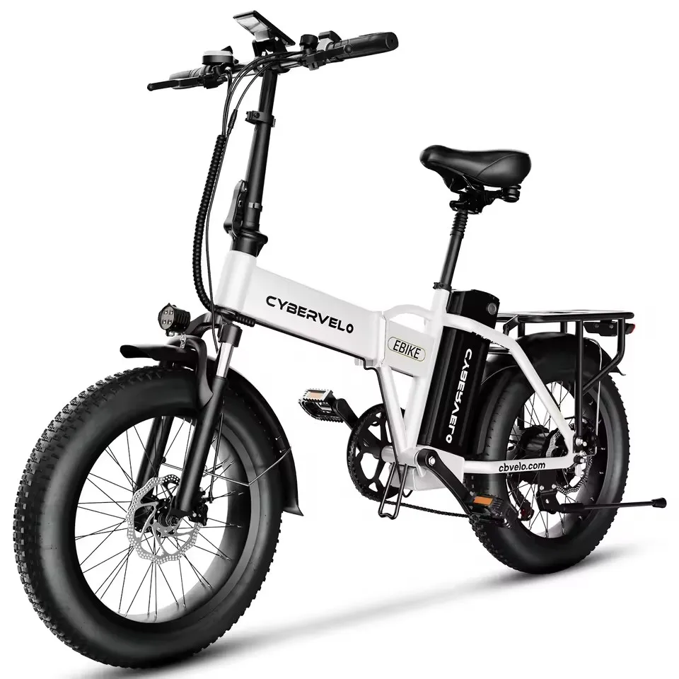 

48V 20.8AH Removable Battery EBike,28+MPH,1000W Folding Electric Bike,80 Miles Max Range Electric Bike for Adults, 20" Fat Tire