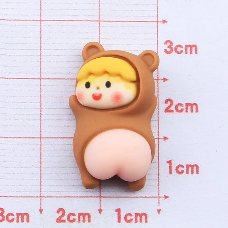 لطيف الكرتون الحيوانات راتنج مسطح كبوشن سكرابوكينغ لتقوم بها بنفسك مجوهرات كرافت اكسسوارات الديكور 10 قطعة-HL82 #5