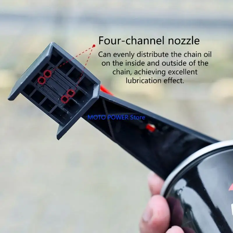 G7ND 2 مجموعات سلسلة مزيتة قضيب سلسلة نظافة مرفق دراجة نارية صيانة أداة نظيفة دراجة نارية سلسلة التشحيم قضيب #4