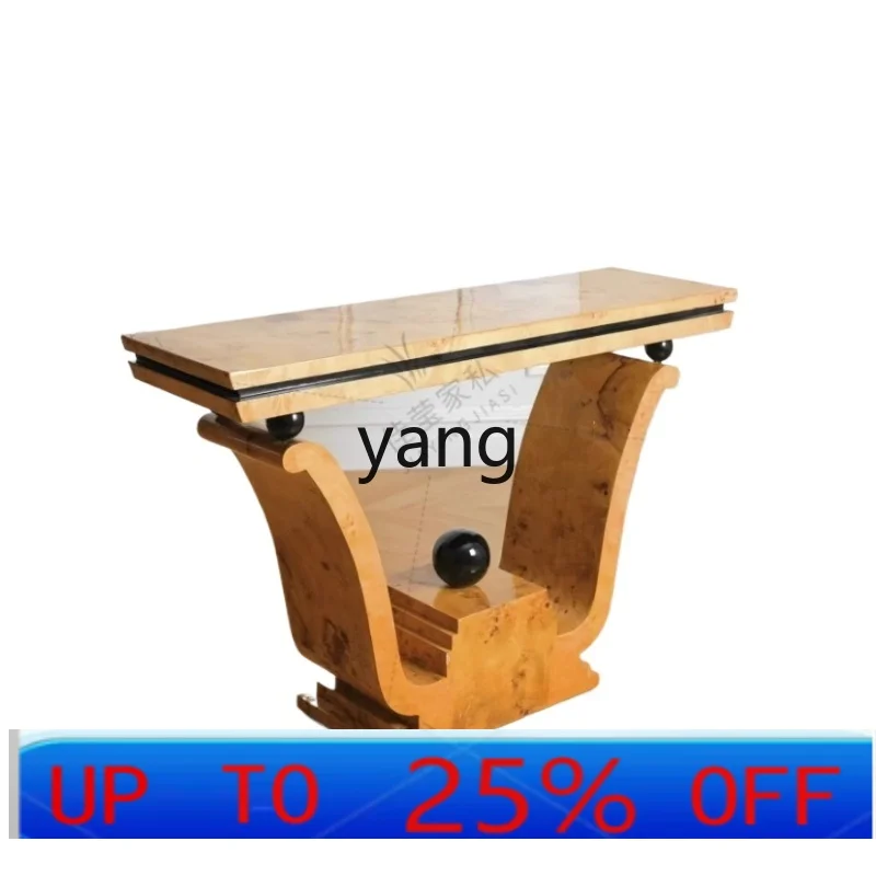 

LMM simple medieval tree rum pattern porch cabinet B & B hotel corridor decoration long table