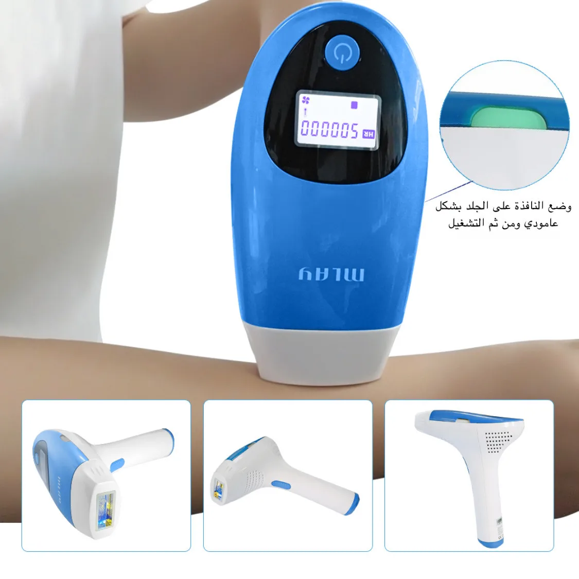 MLAY T3 Laser Epilator Permanent IPL Photoepilator Painless Electric Epilator Hair Removal Machine Depiladora 500000 Flashes