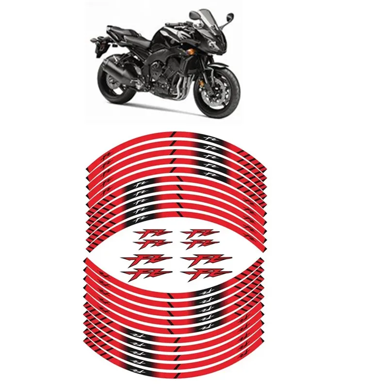 For YAMAHA FZ1 FZ6 N/S FZ8 FZ25 FZ6 FZ150 FZ350 FZ400 FZ7 FZ750 FZ8 Motorcycle Parts Contour Wheel Decoration Decal Sticker - C