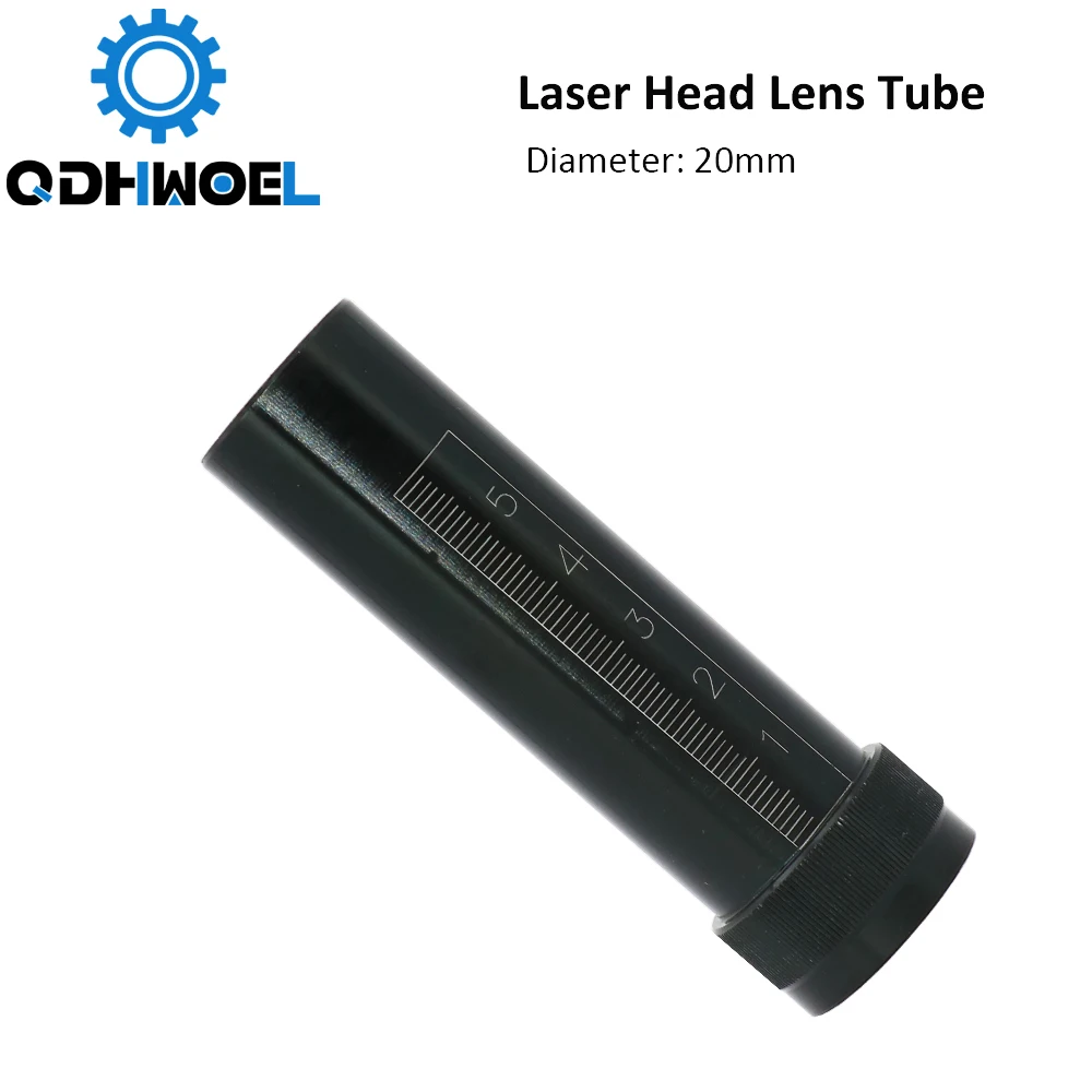 

QDHWOEL CO2 Laser Head Lens Tube O.D.25 Tube for D20 F50.8 Lens for CO2 Laser Cutting Engraving Machine