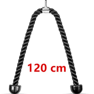Triceps rope for fitness, home gym, machine handle, rear shoulder, muscle exercise, 70cm 12 Main Sales Bodybuilding Puller - №7