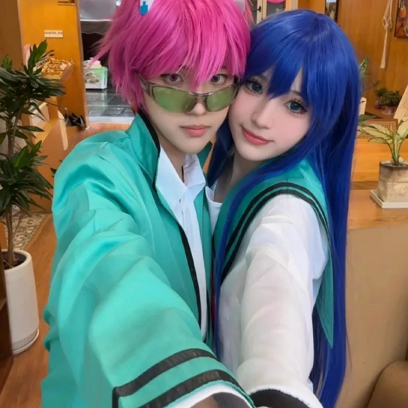 

Anime Saiki Kusuo Cosplay Costume Teruhashi Kokomi Couple School JK Uniform Suit for Halloween Party Women Men Roleplay Outfits