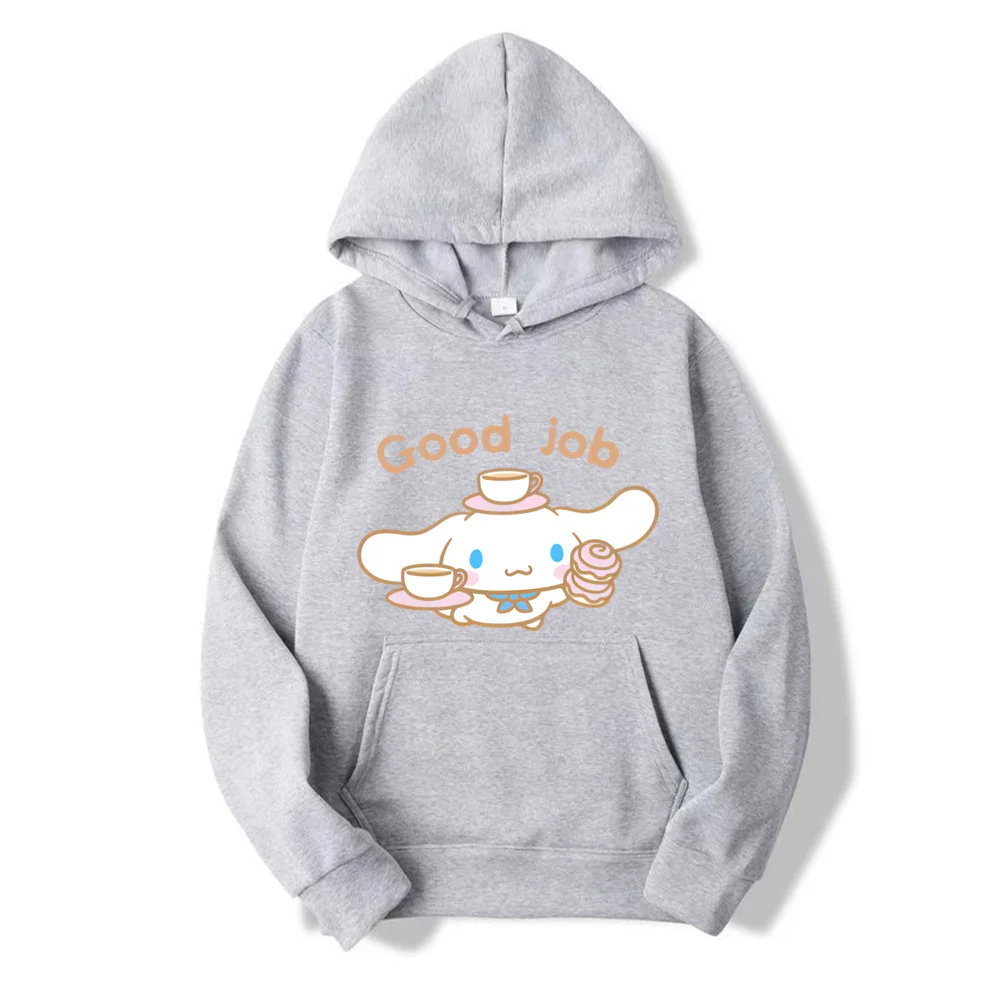 Sanrio Cartoon Cinnamoroll Hoodie para homens e mulheres, pulôver tops, moletom casual para casal, roupas de primavera, outono, novo, venda quente, 2022