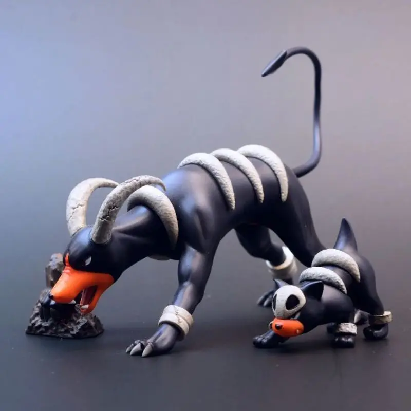 Nouvelle réplique de haute qualité série Pok é mon, groupe d'évolution Houndoom, jouets animés, modèle GK, figurines, cadeaux d'anniversaire exquis, jouet