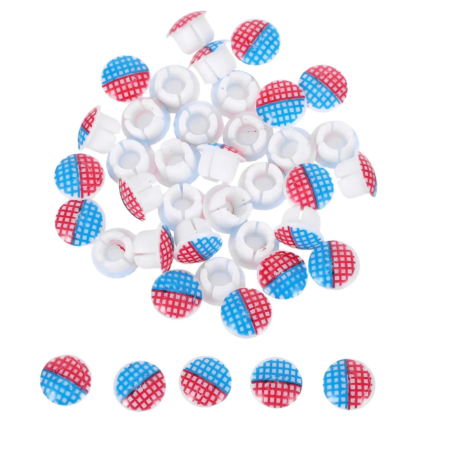 

40Pcs Hot and Cold Water Faucet Indicator Stickers Self-Adhesive Waterproof Red Blue Temperature Signs for Kitchen Bathroom Sink