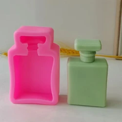 A0KC Non-stick 3D Perfume Bottle Mold Handmade Soap Silicone Mold DIY Crafts Pendant Baking Tool for DIY Candle Plaster Craft