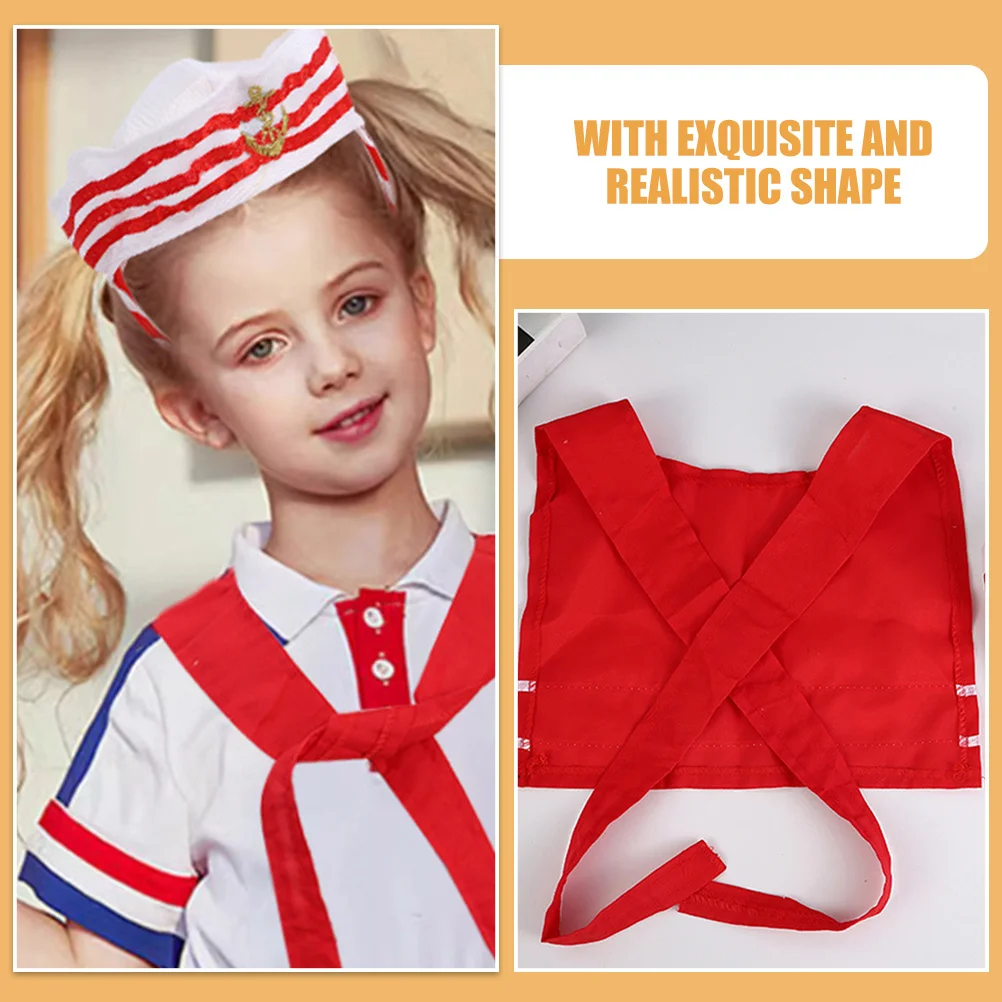 

1Set Sailor Captain Hat Headband Shawl Nautical Hair Hoops Cosplay Halloween Party Costume Accessories Captain Hat Headband