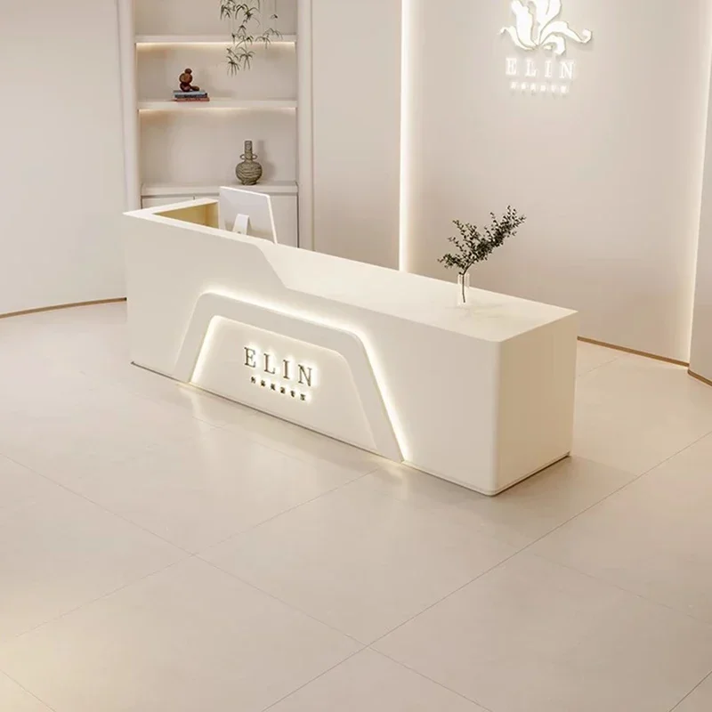 Furniture For Stores Beauty Salon Cafe Counter Institute Restaurant Reception Desk Barber Shop Table Hairdressing Reseption Spa