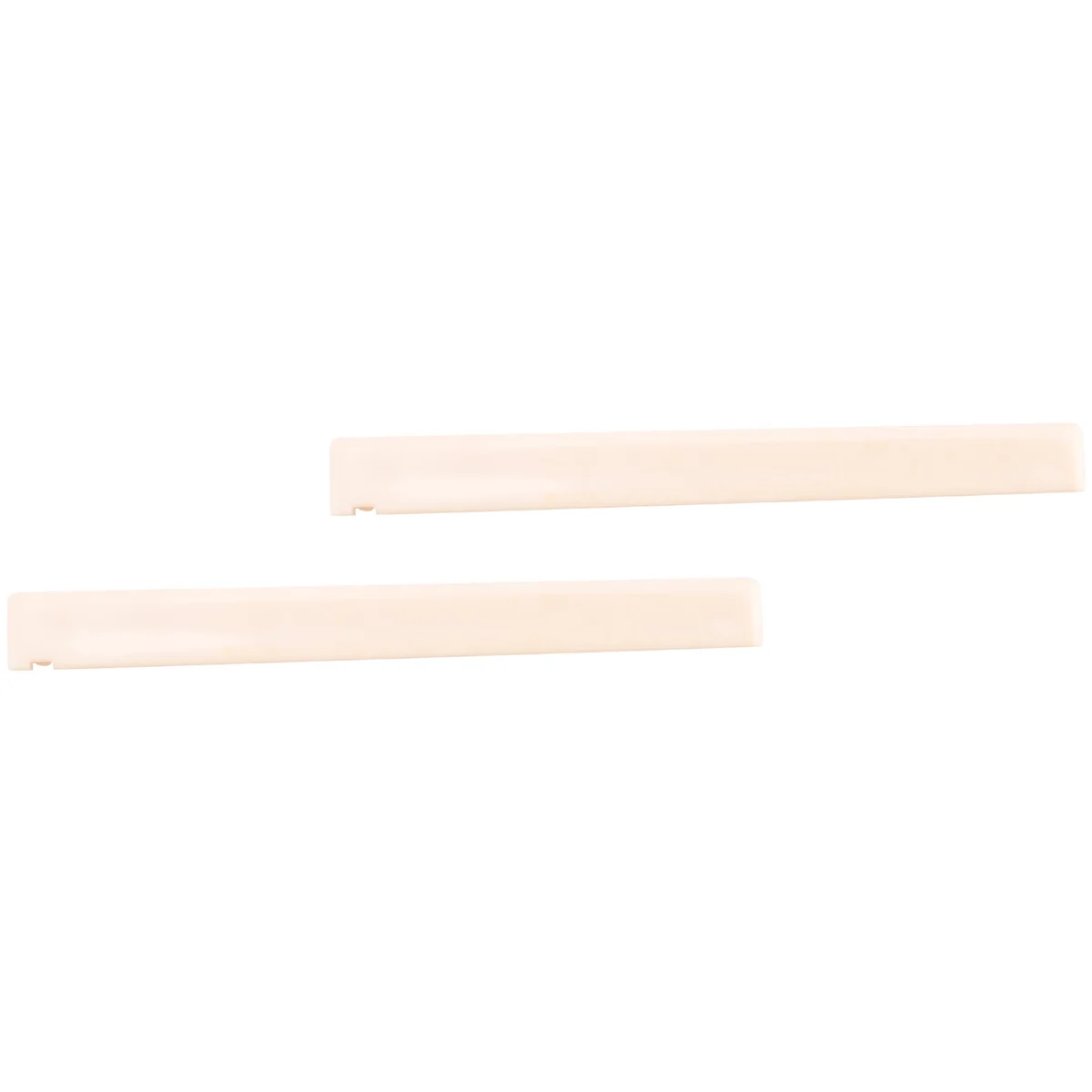 Ponte sela porca para guitarra clássica, peça sobressalente plástica bege, 2 pcs