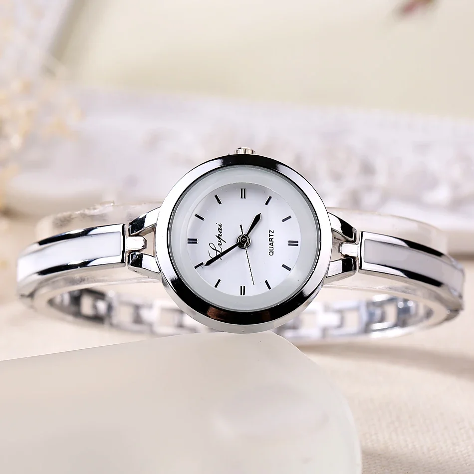 Lvpai Brand Watches Women Luxury Gold Silver Bracelet Wristwatch Ladies Alloy Simple Casual Quartz Watche Clock Relogio Feminino