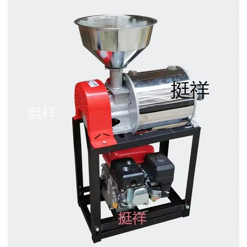 صغيرة صغيرة الحبوب الدقيق الغذاء مسحوق طاحونة مسحوق مطحنة آلة طحن الأرز القمح الذرة آلة طحن سحق #1