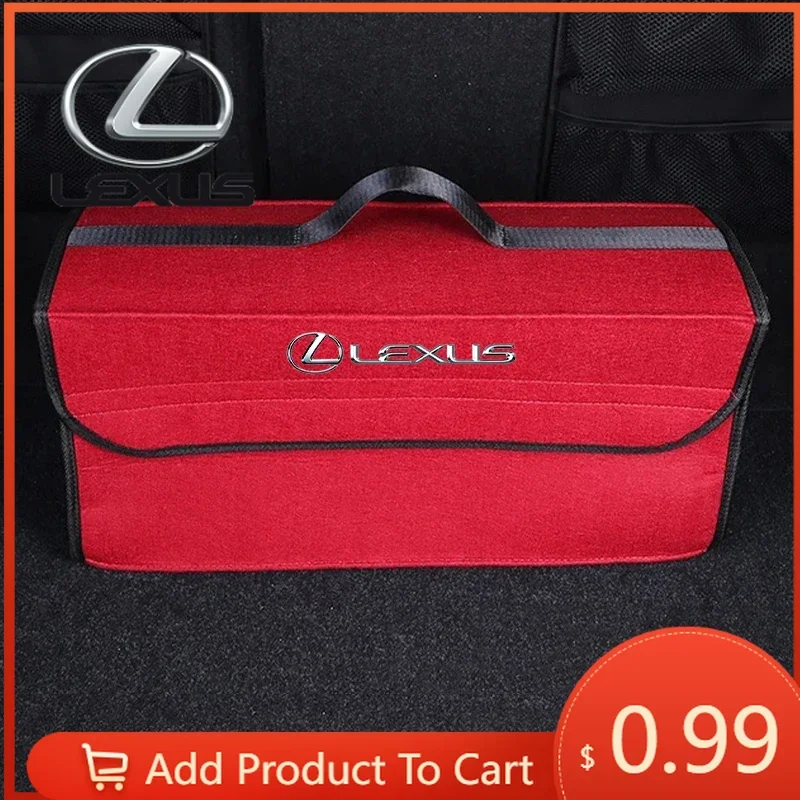 

Interior Stickers For Lexus RX330 IS250 Ct200h ES300h RX350 IS300h NX300h RX400h ES350 Fsport Felt Cloth Car Trunk Storage Box F