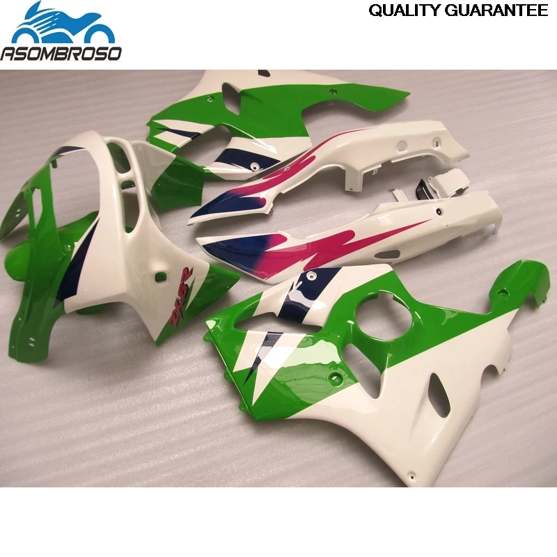 Top Quality Bodyworks for Kawasaki Ninja ZX6R fairing kit 1994-1997 green white plastic fairing set zx6r 94 95 96 97 04