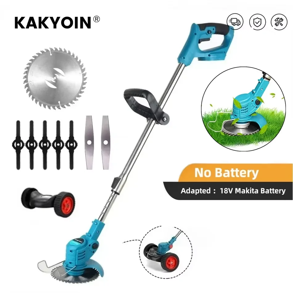 

Handheld Cordless Electric Lawn Mower Garden Grass Trimmer Stretchable Hedge Trimmer Pruning Cutting for 18V Makita Battery