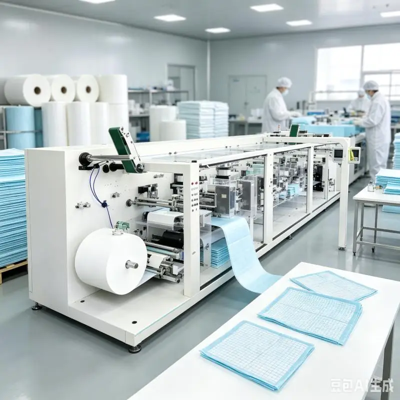 Cost-effective Full Servo Under Pad Machine Full Automatic Bed Sheet Making Machine in China Customized