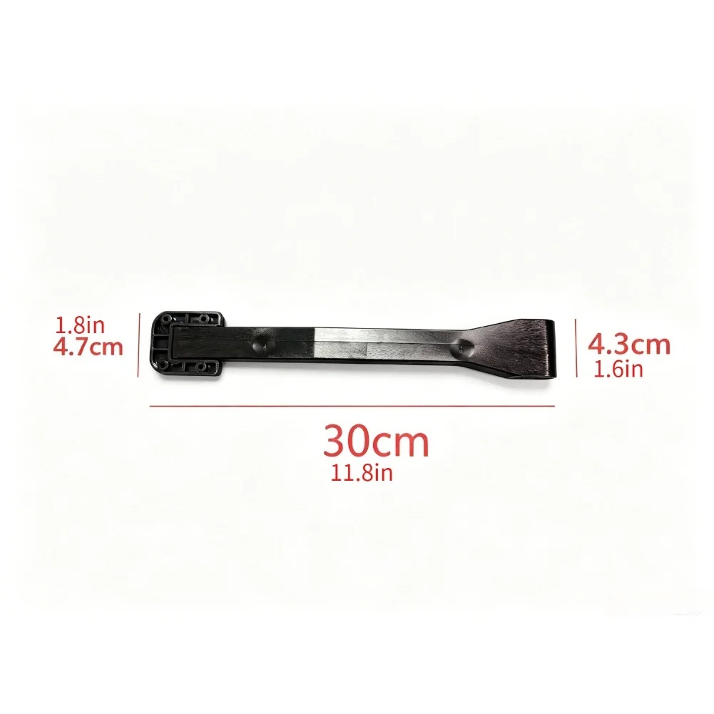 Undermount Sink Support Bracket Repair Kit - 30x10x10cm Black Alloy Bracket for Secure Kitchen or Bathroom Sink Mounting