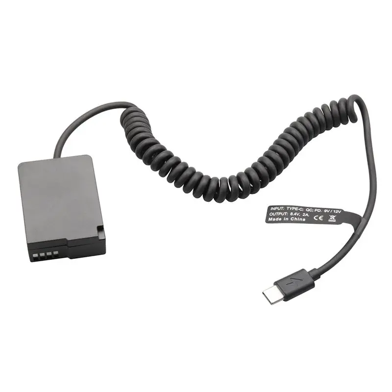 SCLS DMW-BLC12 Dummy Battery DMW-DCC8 PD USB-C Coupler for GX8 FZ1000 FZ300 FZ200 G6 G7 G80 G81 G85 G95 G99 FZ2000