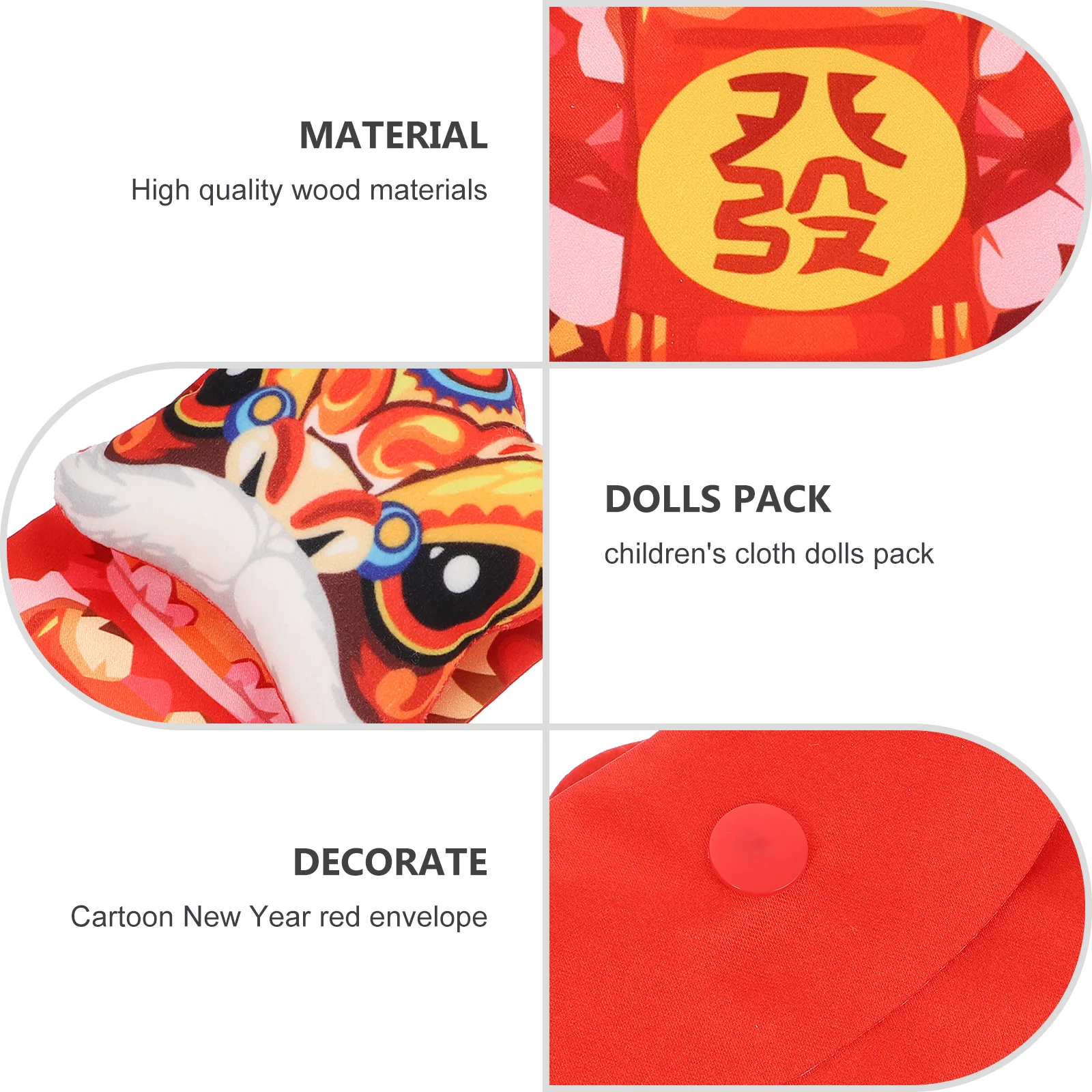 

New Red Envelope Bag Chinese Style Crossbody Purse Cloth Decorative Red Packet Money Bag Kids Phone Storage Packet