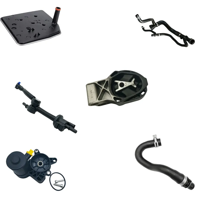 Engine components/cooling system/hoses and fixtures, hoses, machine feet, adhesive, fixing brackets, base