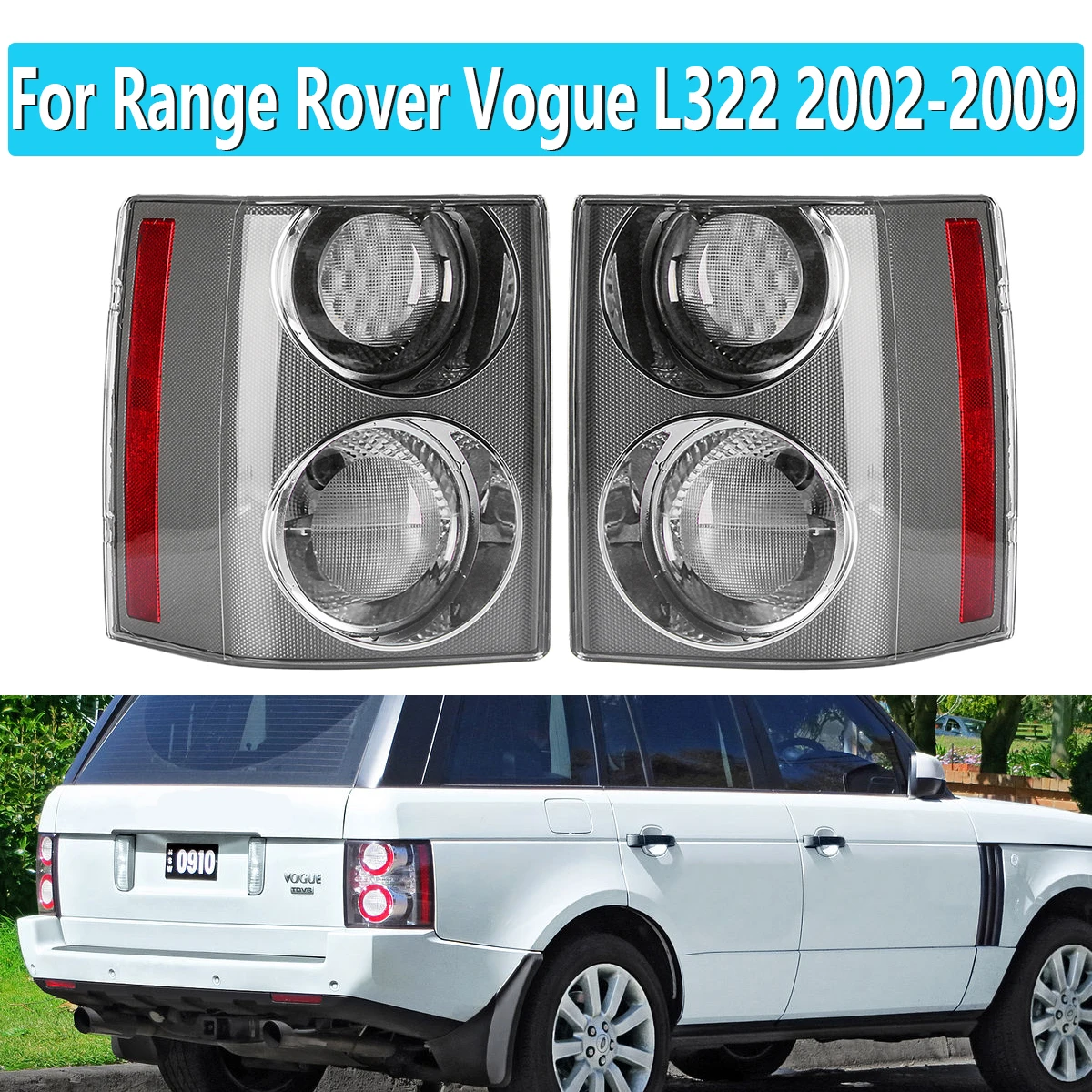 

Left/Right For Range Rover Vogue L322 2002 2004 2005 2006 2007 2008 2009 Rear Car Tail Light Brake Lamp Signal Light