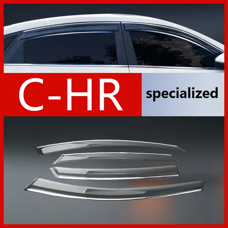 

Specially equipped with Toyota C-HR window rain shield ventilation rain eyebrow door rain strip rain shield rain Flat noodles