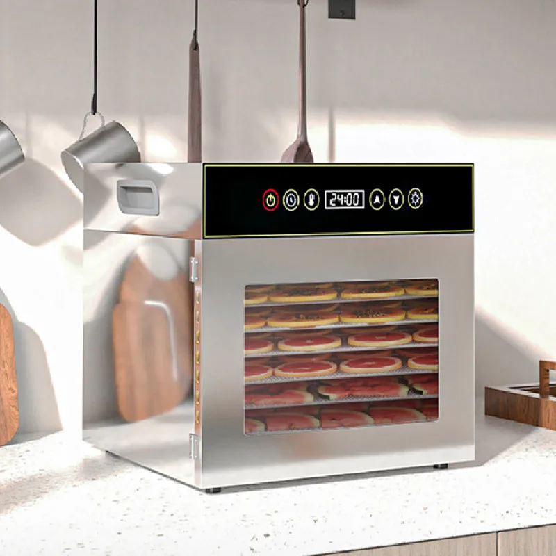 مجفف طعام ممتاز ذو 8 صواني |   304 ستانلس ستيل |   التجفيف السريع |   سهلة التنظيف |   ضمان لمدة عام للاستخدام التجاري والمنزلي