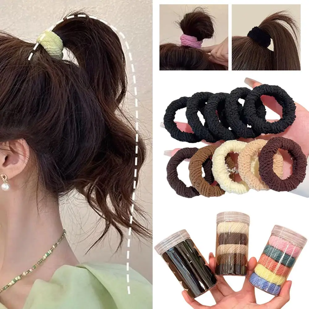

High Elastic Hair Ropes Thick Hair Ties Seamless Hair Decor Scrunchies Ponytail Holders Hair Bands For Children Hair Accessories