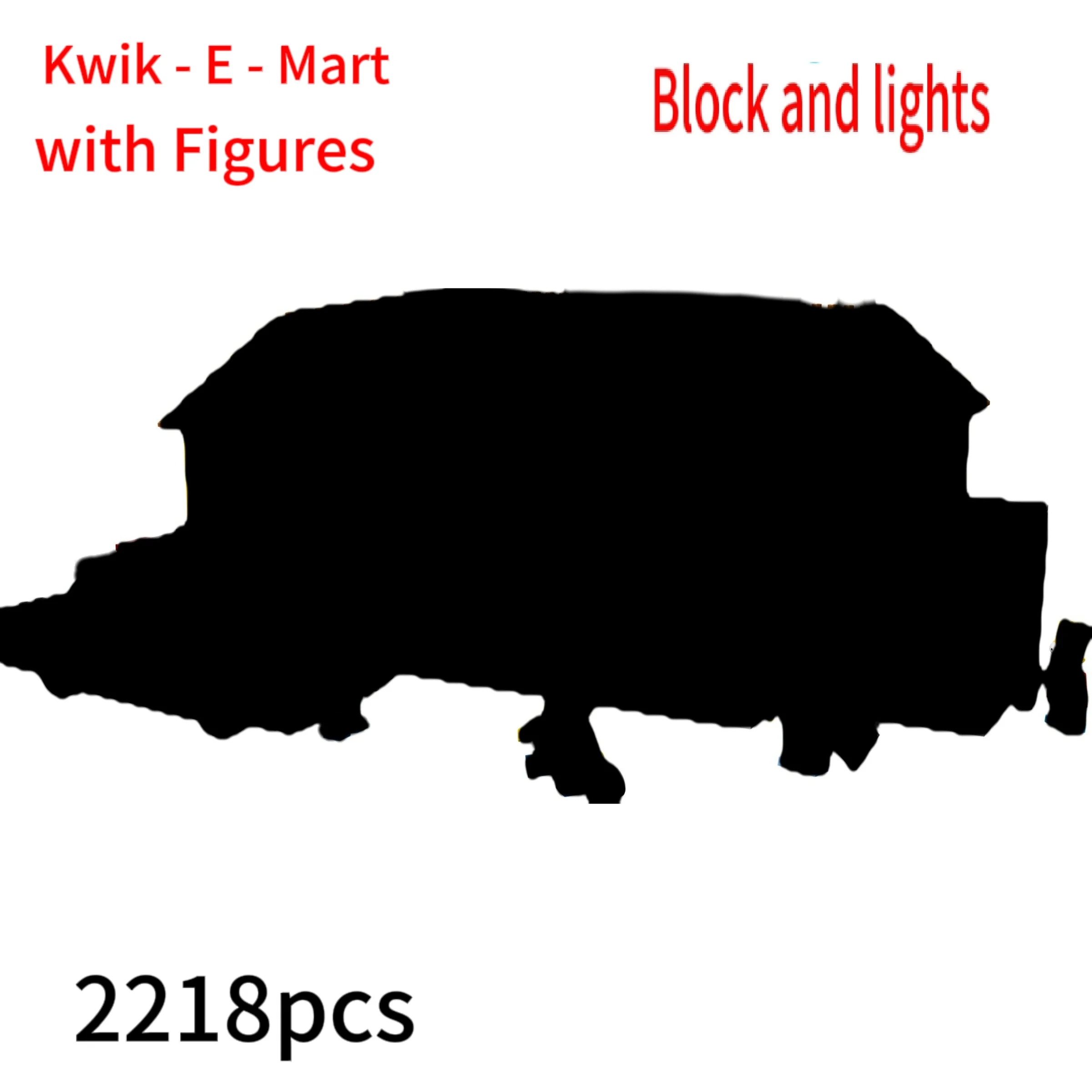 With Light House And Kwik MOC Display E Mart Building Blocks Bricks 16004 16005 Christmas Toy Gift Compatible 71006 71016