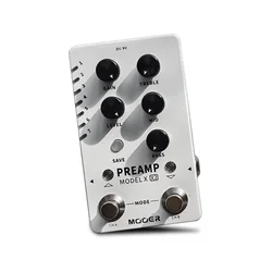 MOOER PREAMP MODEL X X2 Guitar Pedal Effects Dual-channel Digital Preamp Monoblock Effects Built-in 3 Cabinet Simulation