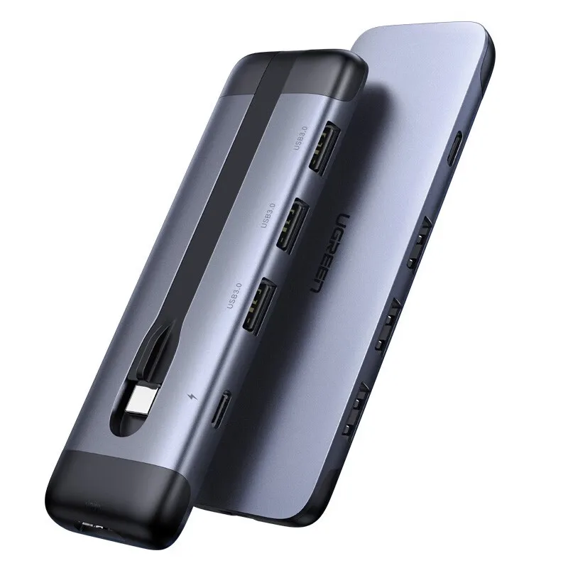 UGREEN USB C Hub 5 em 1 USB Tipo C Multiport Adaptador Dock com 4K HD-MI 3 portas USB 3.0