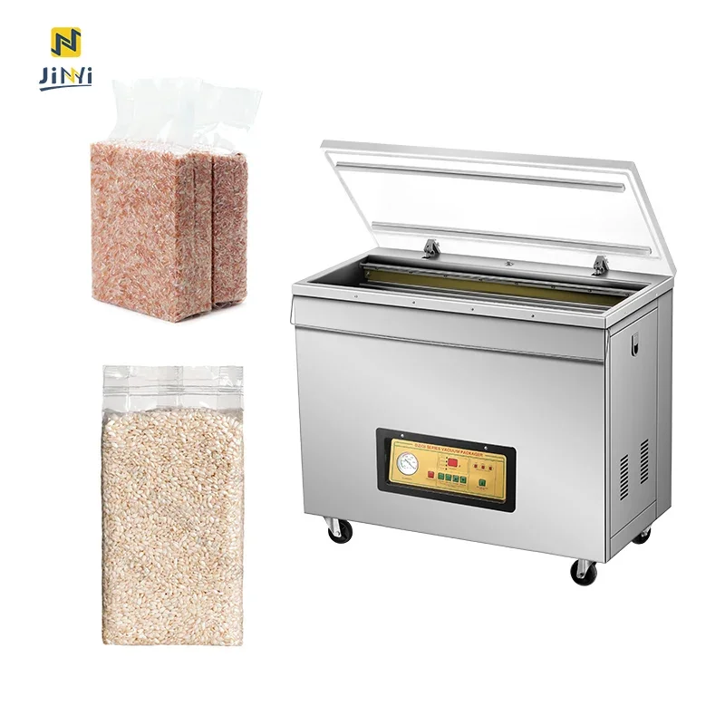 JINYI DZ-660 artificial intelligence plastic bag sealing rice packaging machine food grains beans vacuum sealer machine