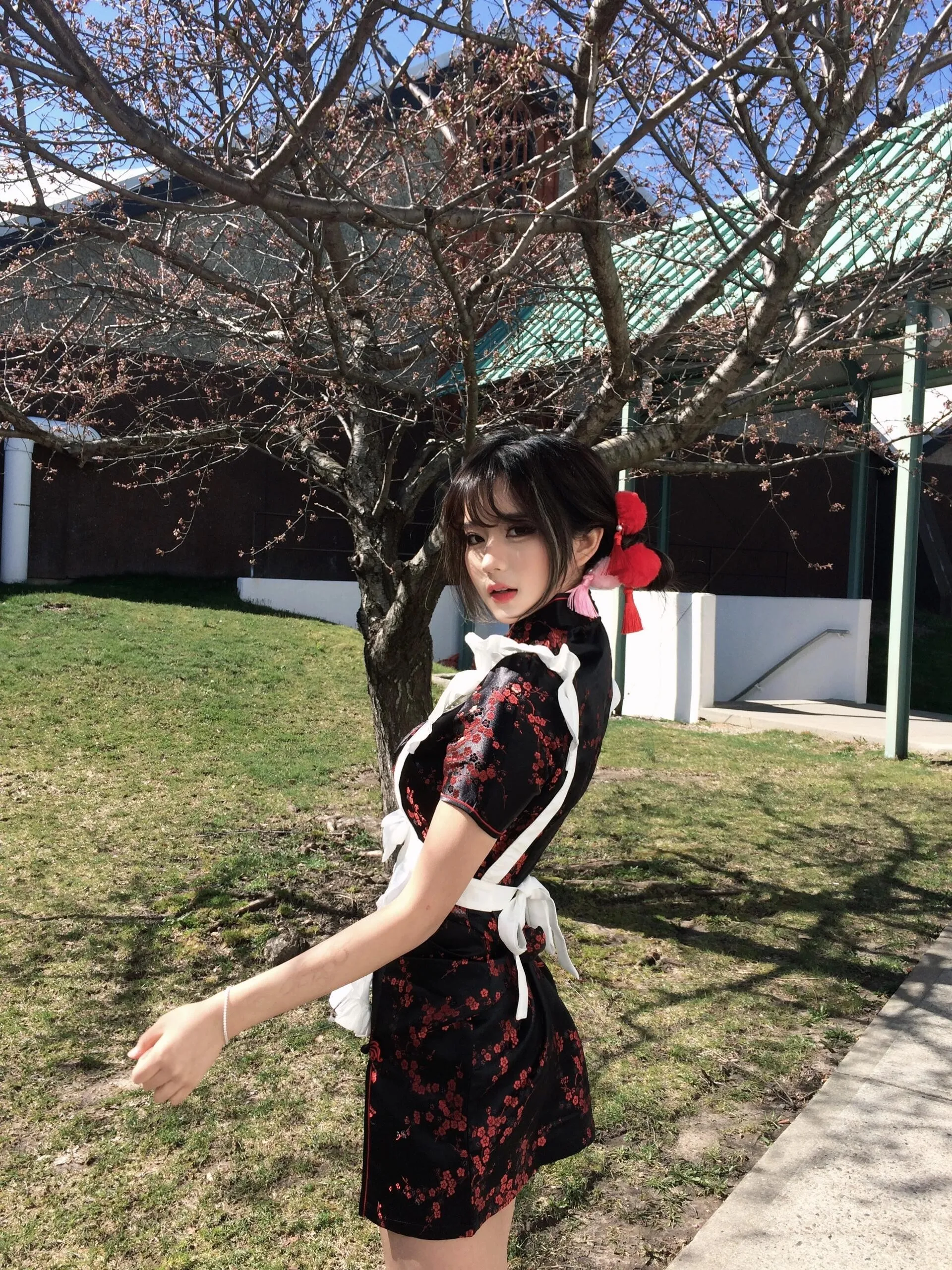 Nieuwe Chinese Sle Dr Halloween Cisas Cosplay orm School orm Maid orm ort Sve Lage Split